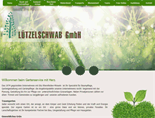 Tablet Screenshot of gartenbau-luetzelschwab.de